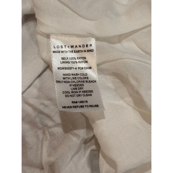 Lost + Wander Floral Print Maxi Dress with Smocking and Halter Ties – Size XL - Picture 9 of 9